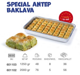 LEZZA Special Antep Baklava with Pistachios (Ozel Antep Baklava) 1250 gr