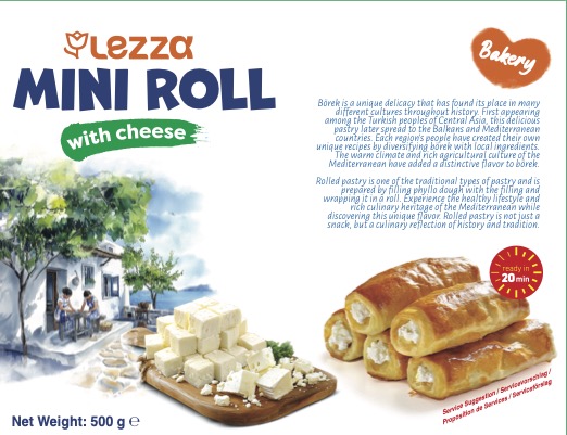 LEZZA Cheese Mini Roll (Mini Borek Peynir) 500 gr