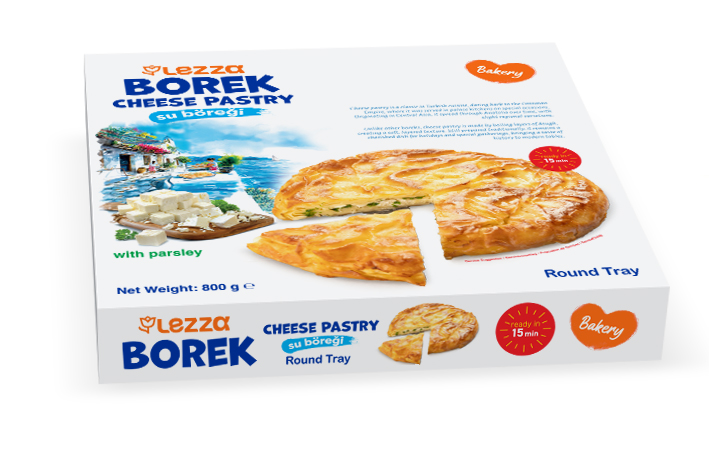 LEZZA Cheese Pastry Rond (Peynirli Su Boregi Yuvarlak Tepsi) 800 gr