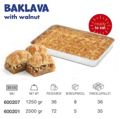LEZZA Baklava with Walnuts (Cevizli Baklava) 1250 gr