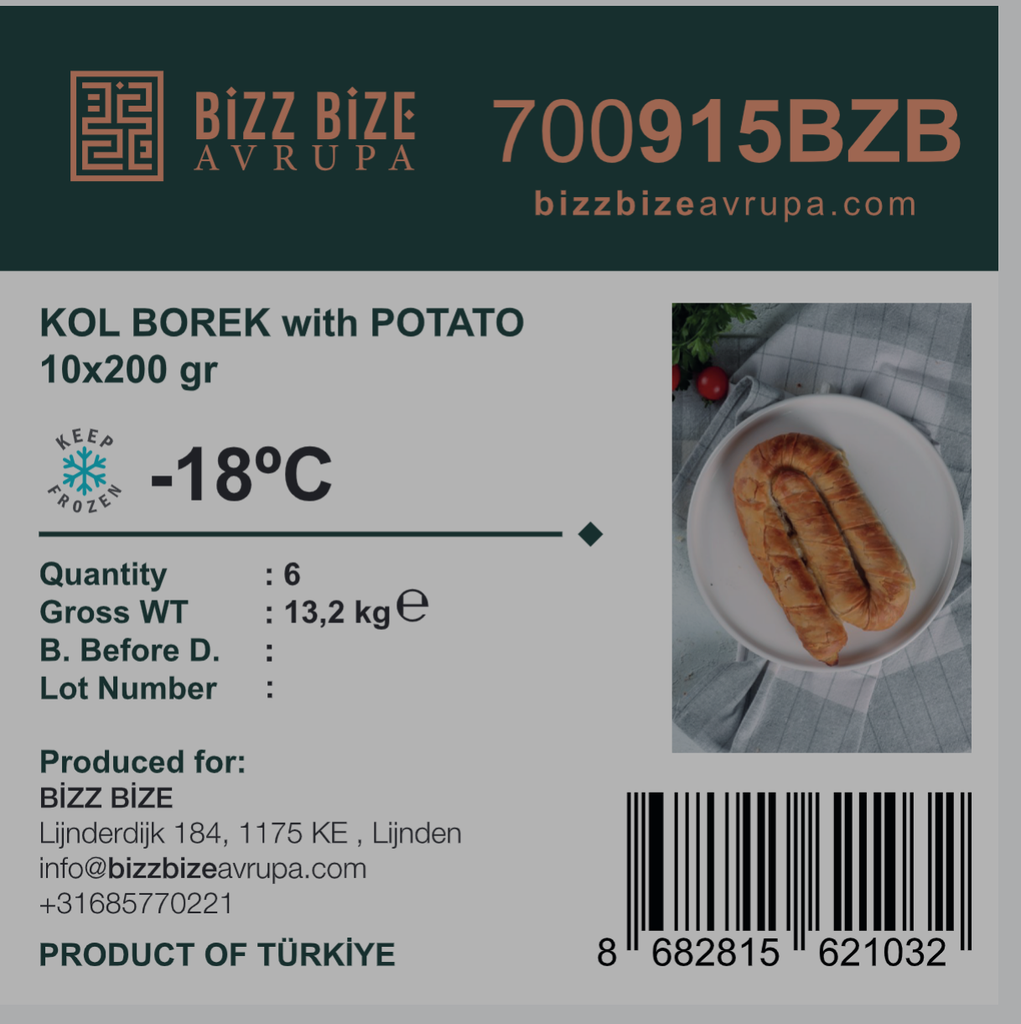 LEZZA U Form Borek with Minced Meat (Kiymali) 200 gr