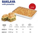 LEZZA Baklava with Pistachios (Fistikli Baklava) 4x2500 gr