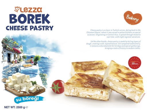 [700405] LEZZA Cheese Pastry (Su Boregi) Rectangle Tray 2500 gr