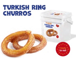 [601003] LEZZA Turkish Ring Churros (Halka Tatlisi) Bulk 4200 gr