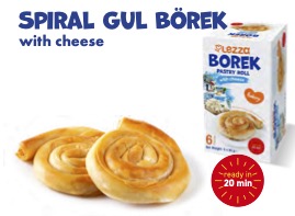 [700701] LEZZA Cheese Pastry Roll (Peynirli Gul Boregi) 480 gr