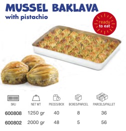 [600808] LEZZA Mussel Baklava (Midye Baklava) 1250 gr