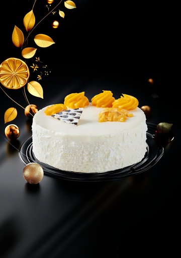 [900807] LAMOUR Orange Almond Cake Whole Cake 800 gr