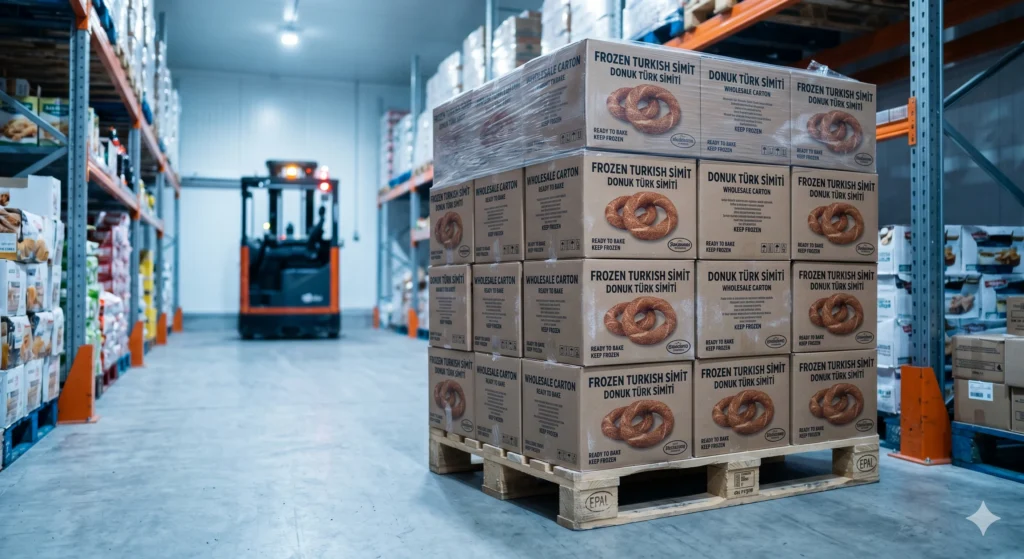 Lezza Foods frozen simit wholesale carton for HoReCa supply across Europe