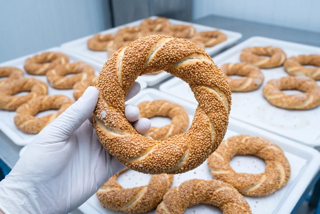 simit supplier quality evaluation — frozen Turkish sesame bread batch check
