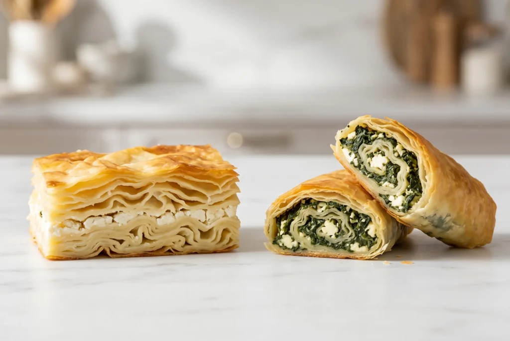 borek supplier quality check — su borek and rulo borek filo pastry evaluation