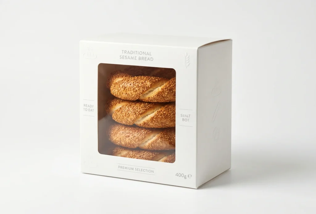 simit Europe private label — own-brand Turkish sesame bread packaging for European retail 