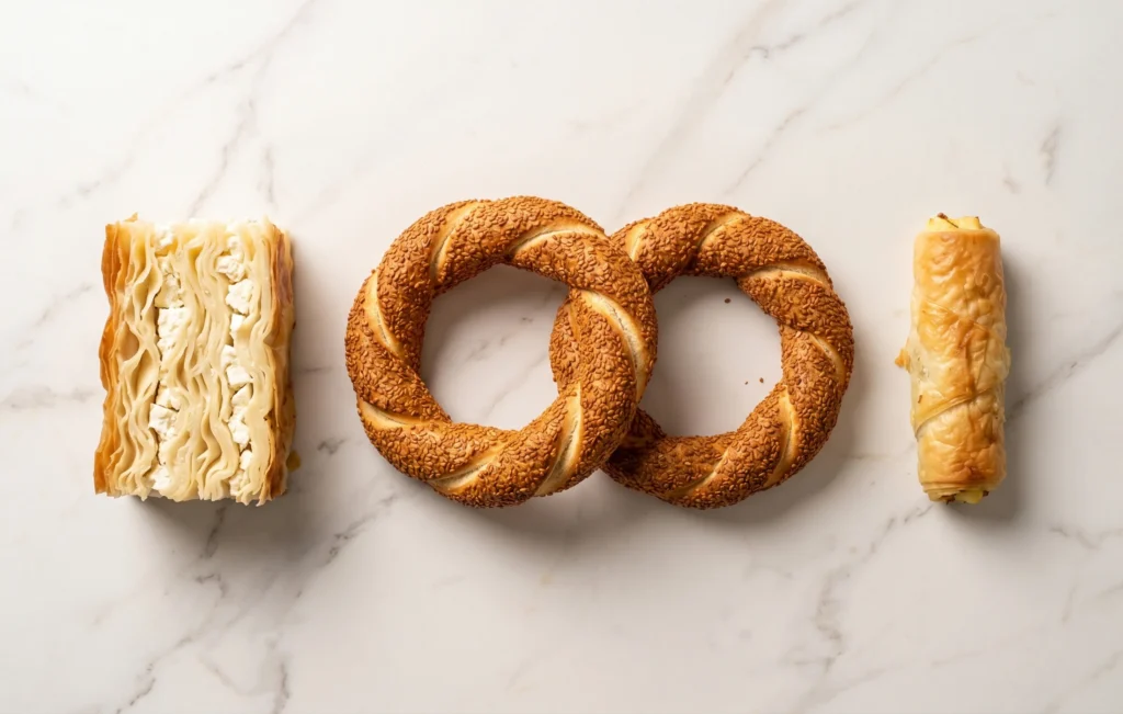 Turkish pastry variety guide — borek, simit and filo pastry for European retail and HoReCa