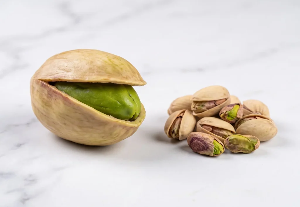 artisan pistachio cake producer shell comparison against real pistachios