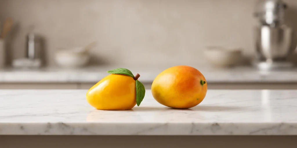 Lezza Foods artisan mango cake producer range — trompe-l'œil dessert