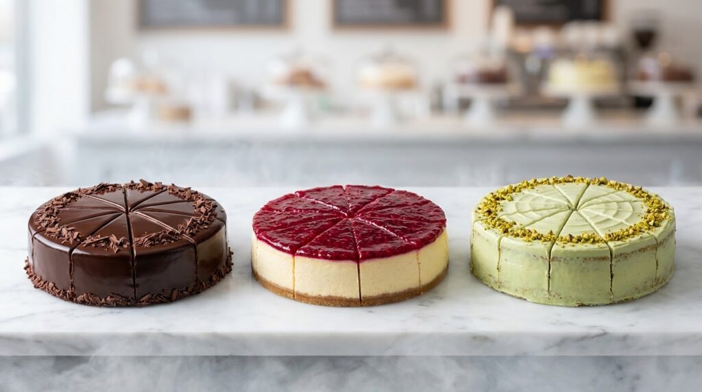 frozen cakes — pre-cut whole cakes for European HoReCa wholesale